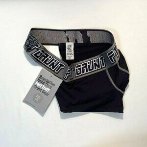 FORT TROFF "Grunt" Corp Size "M" Mesh Boxer Jock - Black/Gray/White (57-112)